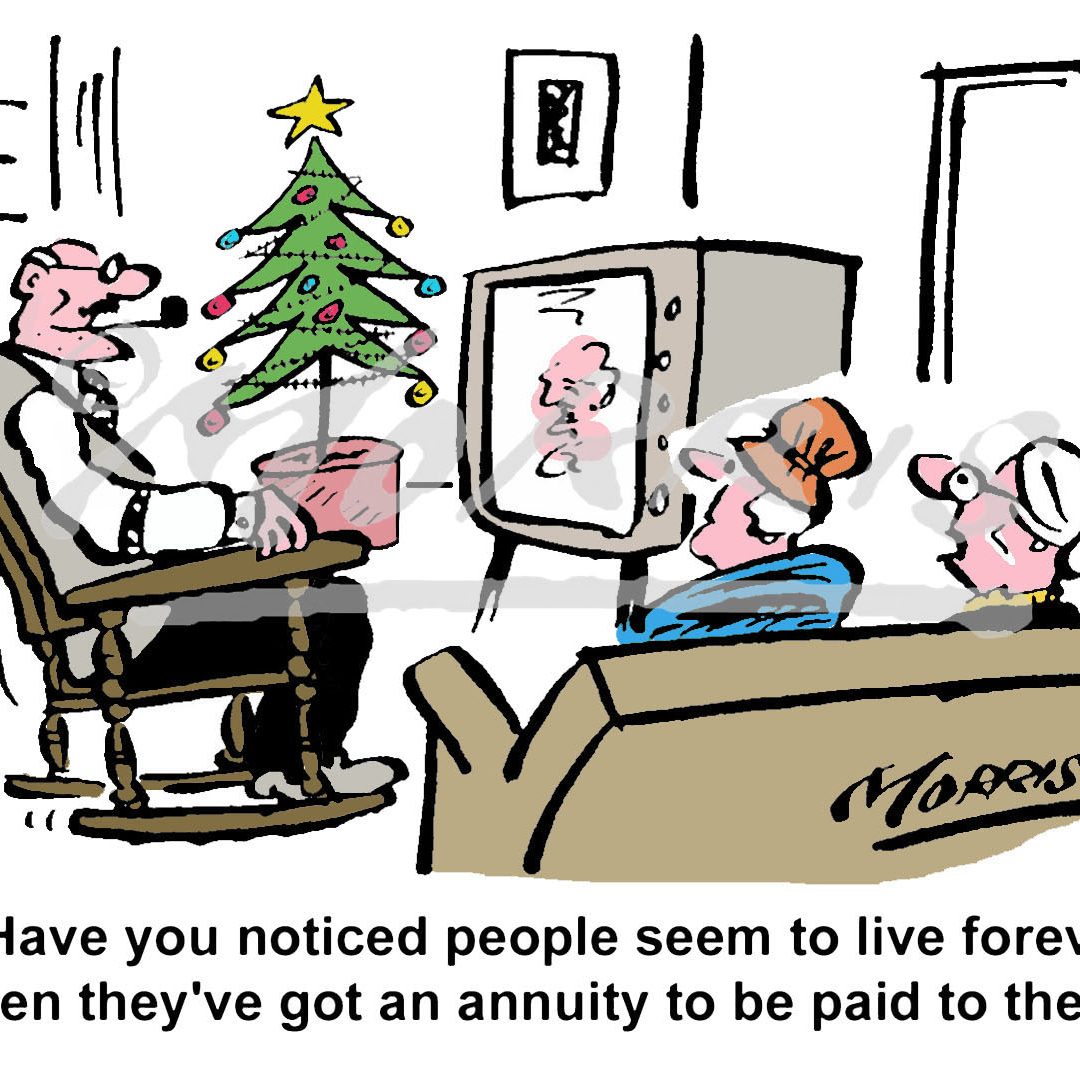 Insurance cartoon, Insurance comic, Annuity cartoon
