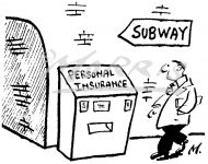 Personal insurance cartoon, Financial cartoon, Investment cartoon