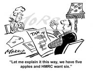 HMRC cartoon, Tax cartoon, Taxation cartoon, Accountant cartoon