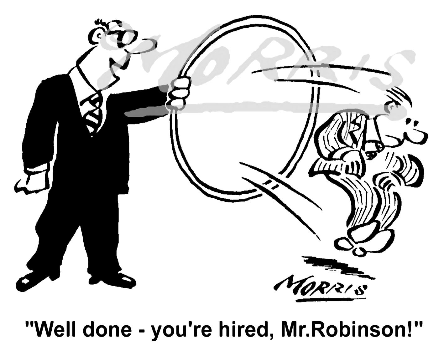 Recruitment cartoon, hiring comic Ref: 2999bw | Business cartoons