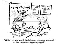 Advertising cartoon, Advertising Agency cartoon