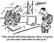 Manager cartoon, Management cartoon, Accountant cartoon